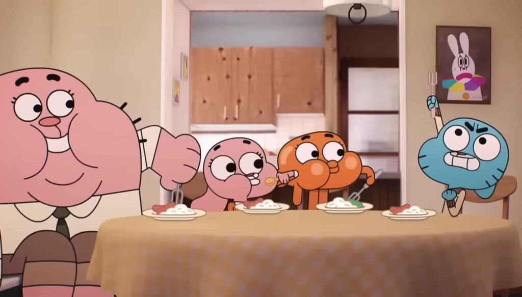 A screenshot from the amazing world of gumball