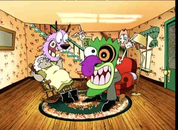 A screenshot from courage the cowardly dog