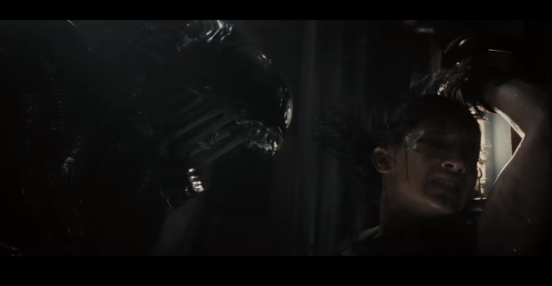 screenshot taken from trailer of alien: romulus