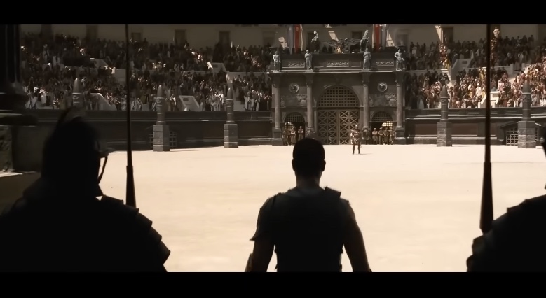 screenshot taken from gladiator movie